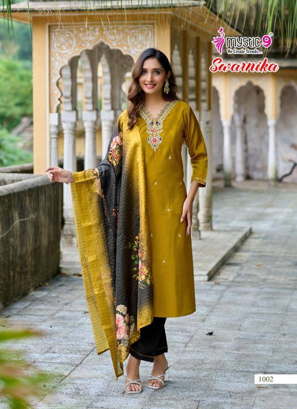 Mystic9 swarnika vol 1 Wholesale Kurti market